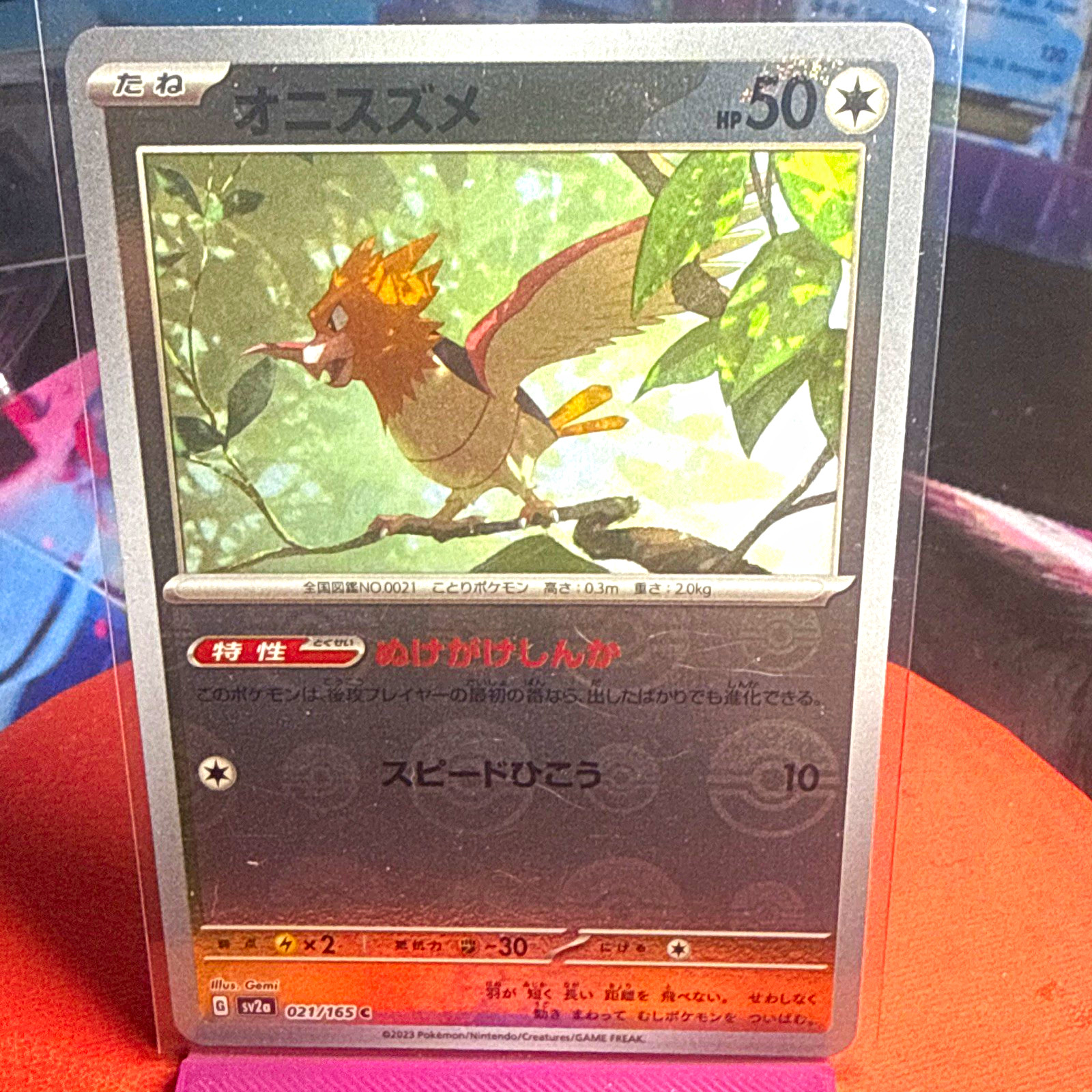 The Pokémon Company Spearow 021/165 sv2a Reverse Holo JP 50HP The Pokémon Company Spearow 021/165 sv2a Reverse Holo JP 50HP