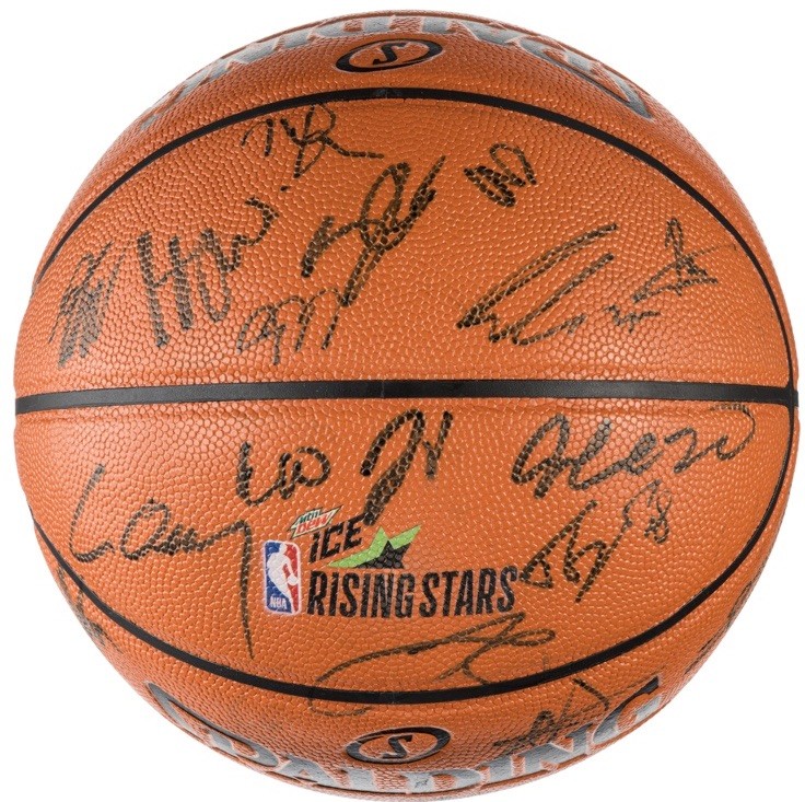2019 NBA Rising Stars Signed Basketball Luka Doncic Shai Gilgeous-Alexander BAS