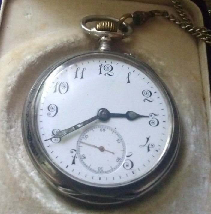 VINTAGE LONGINES POCKET WATCH GRAND PRIX PARIS STEGEMANN 0800 CASE RUNS HELMSTED