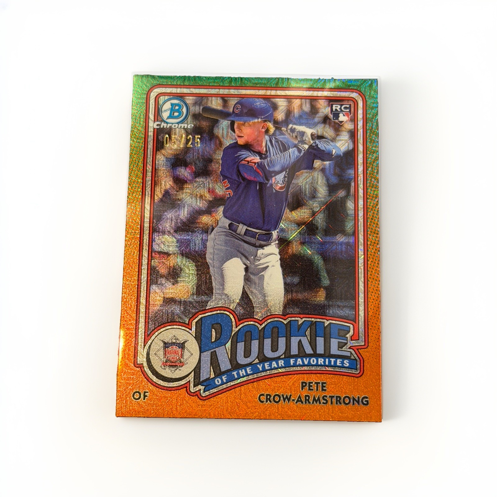 2024 Bowman Chrome Pete Crow-Armstrong Rookie Mojo Orange  /25  