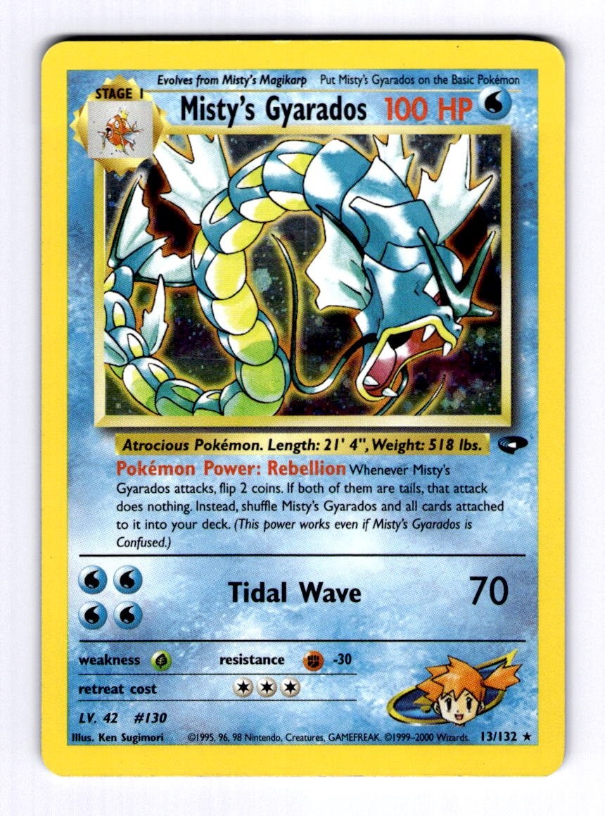 Misty\'s Gyarados Gym Challenge #013 (2000) Holo HP Pokemon