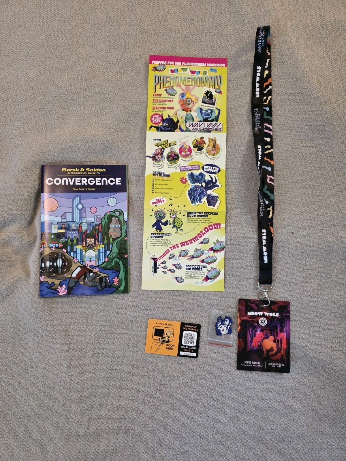 Meow Wolf Denver VIP (July 2026 Swag: Lanyard, Pin, Program Guide, & Mini Guide. Meow Wolf Denver VIP (July 2026 Swag: Lanyard, Pin, Program Guide, & Mini Guide.