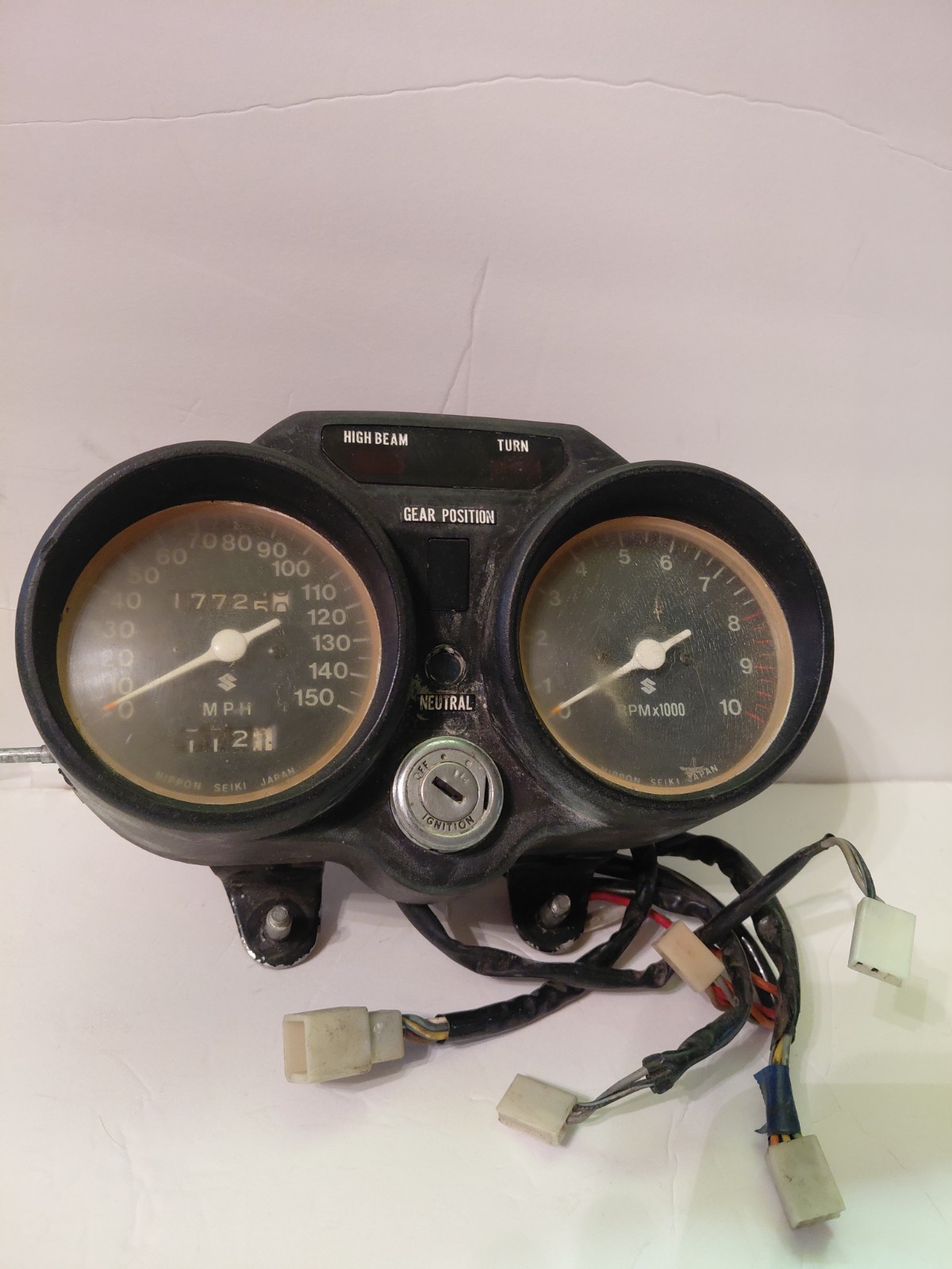 Suzuki GT380 GT 550 Speedometer Tachometer Gauge Cluster Suzuki GT380 GT 550 Speedometer Tachometer Gauge Cluster
