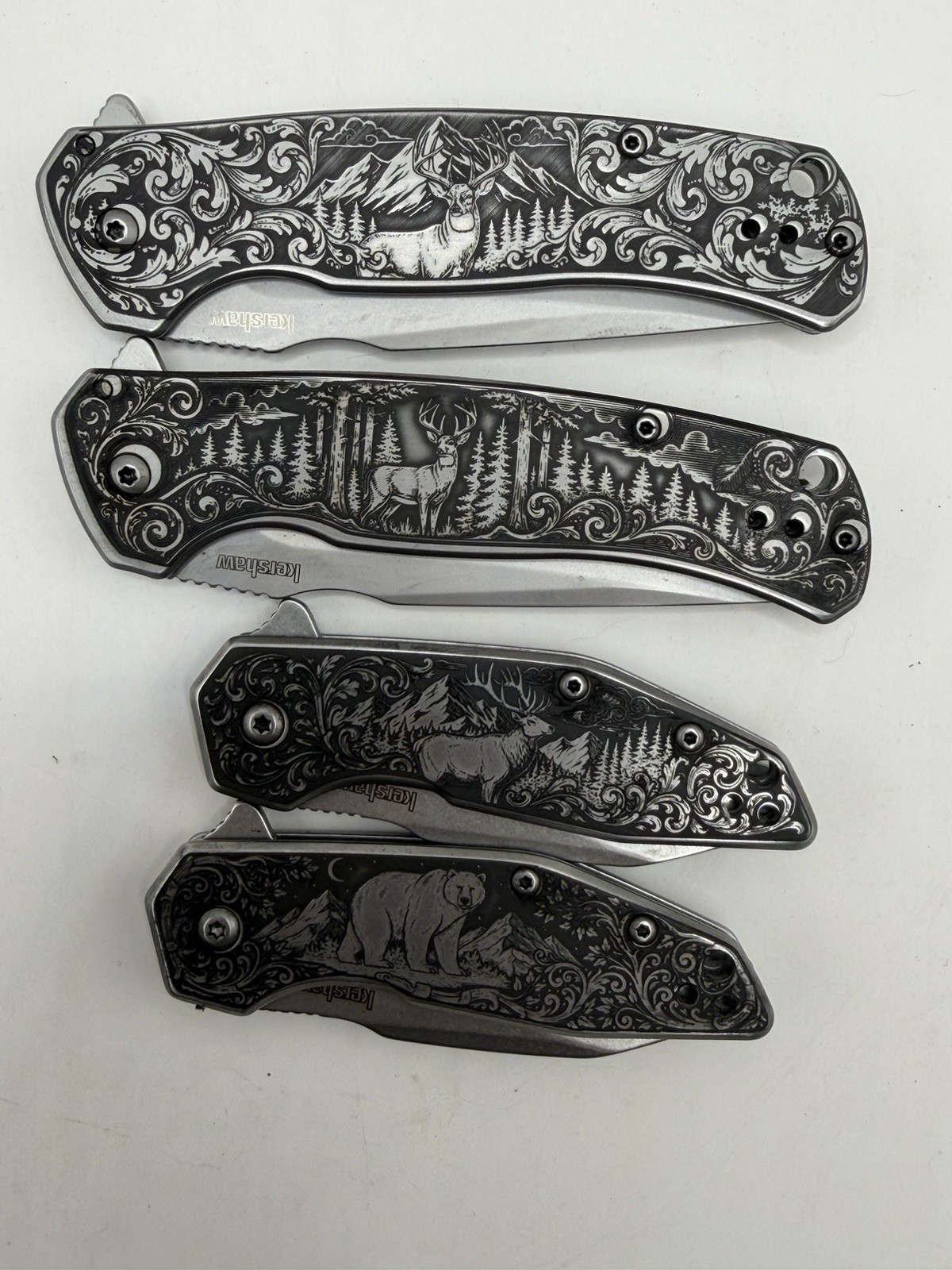 Custom Engraved Kershaw Scour/Kershaw Gravel Folding Knife
