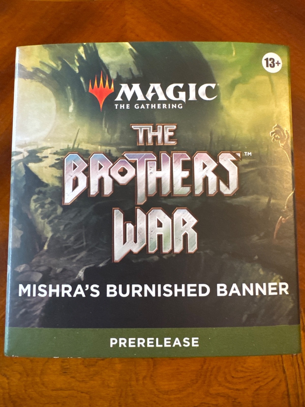 1x MTG Brothers War Mishra\'s Burnished Banner Prerelease Kit New Sealed 1x MTG Brothers War Mishra\'s Burnished Banner Prerelease Kit New Sealed