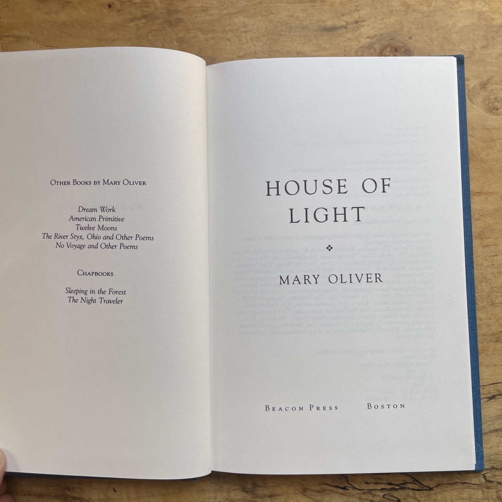 Mary Oliver - House of Light - Ist Edition 1990