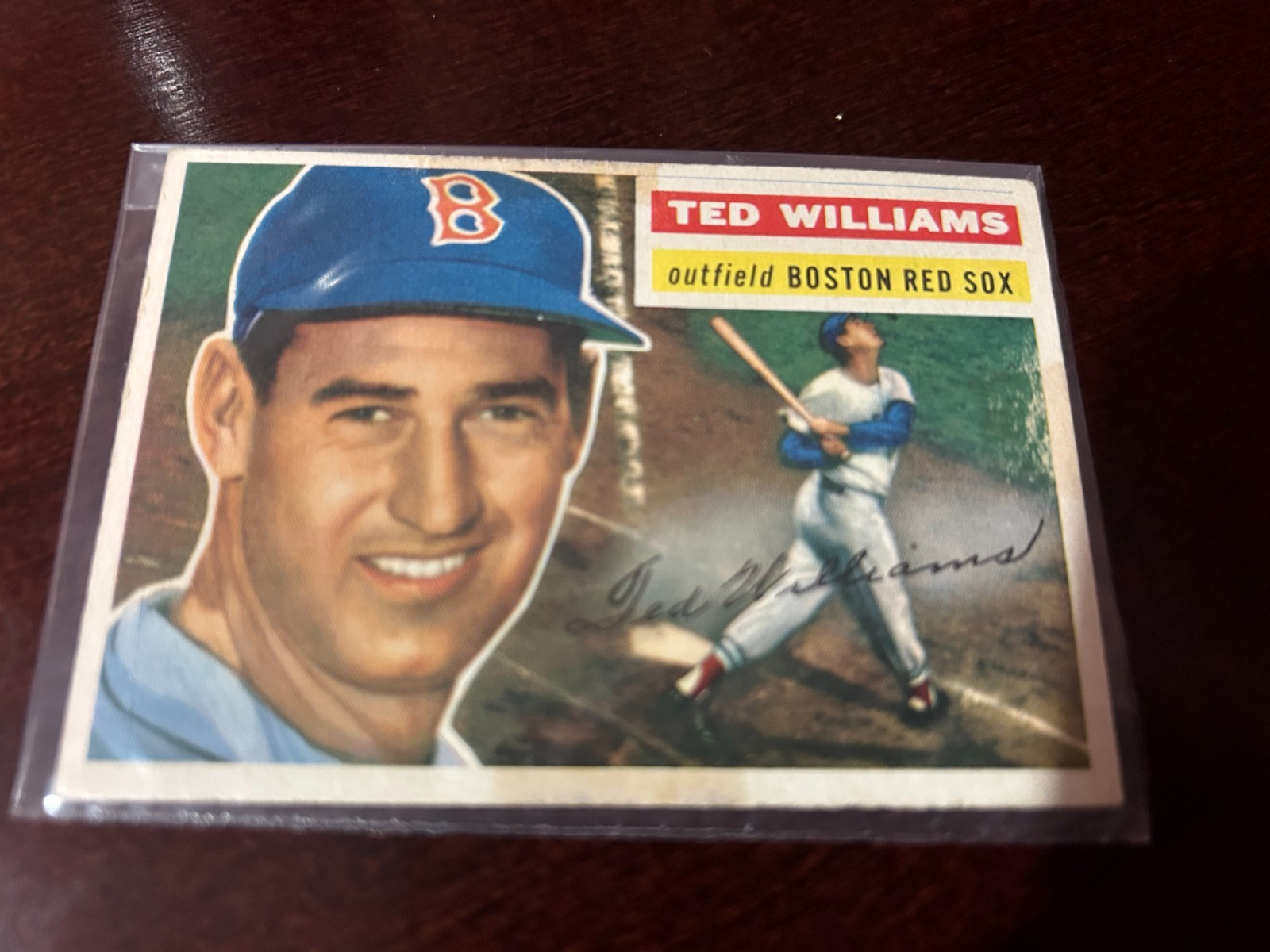 1956 Topps - Ted Williams #5 White Back 1956 Topps - Ted Williams #5 White Back