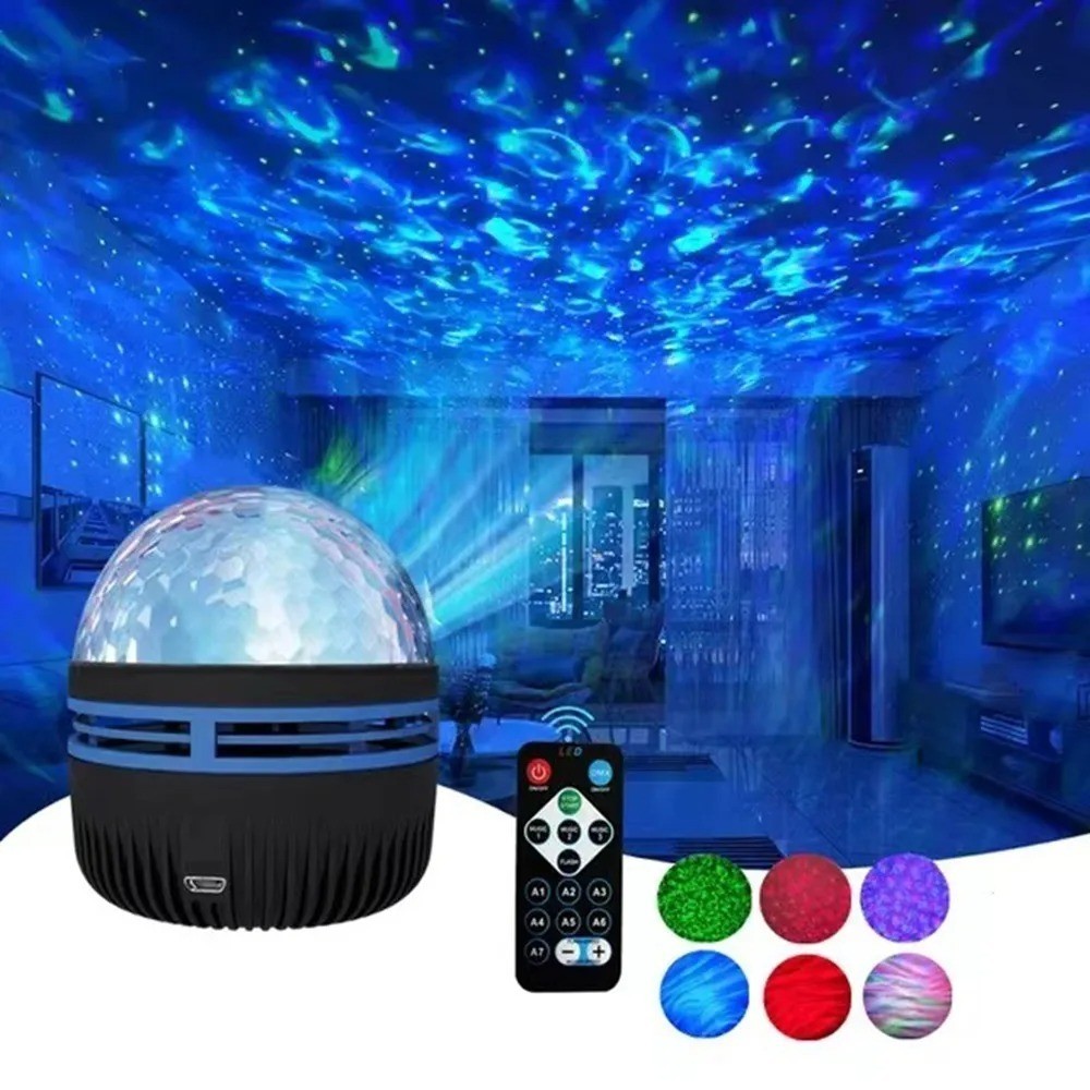 LED Starry Night Sky Projector Aurora Galaxy Light USB Remote RGB 7 Modes