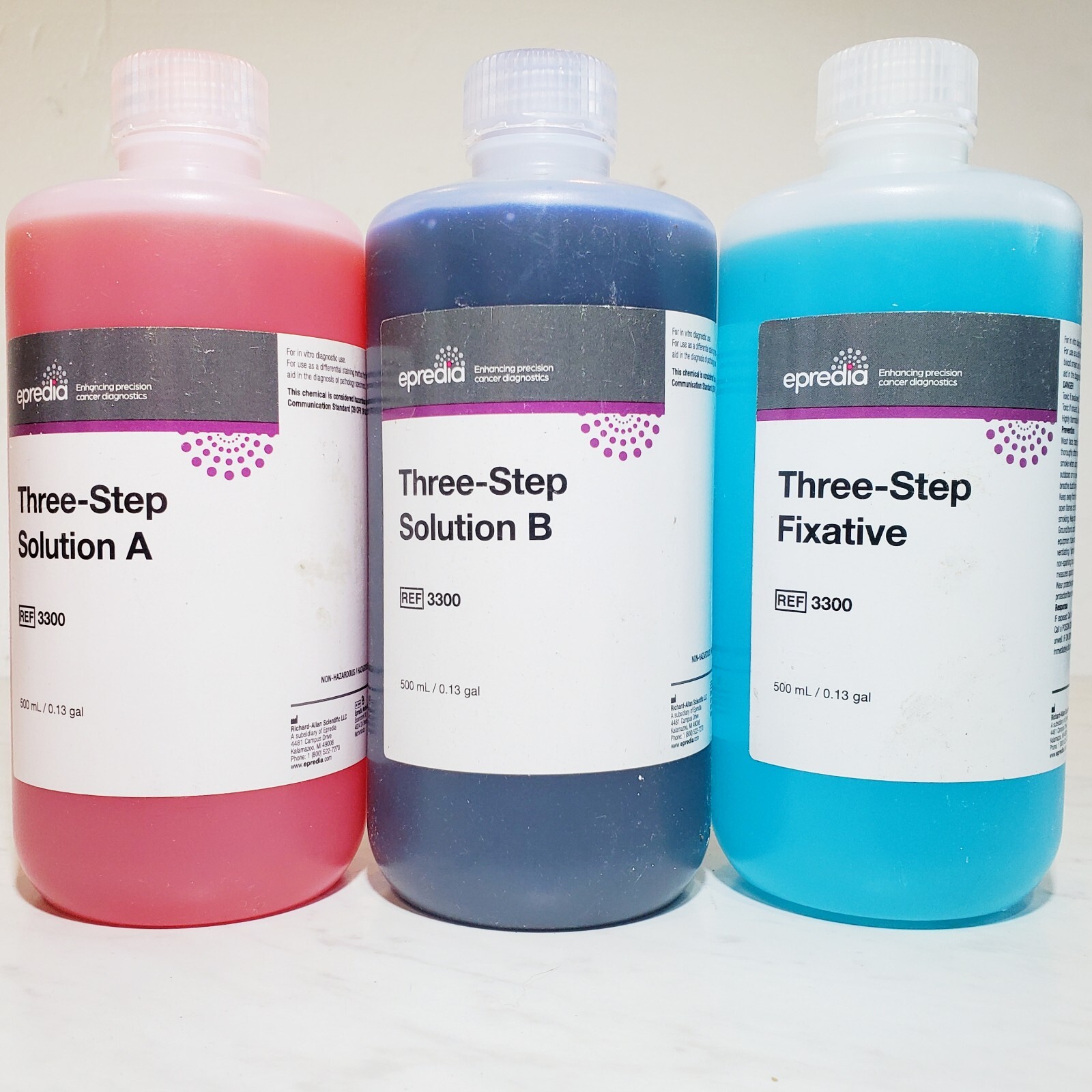 Epredia Richard-Allan Scientific Three-Step Stain Kit Solution A, B, Fixative Epredia Richard-Allan Scientific Three-Step Stain Kit Solution A, B, Fixative