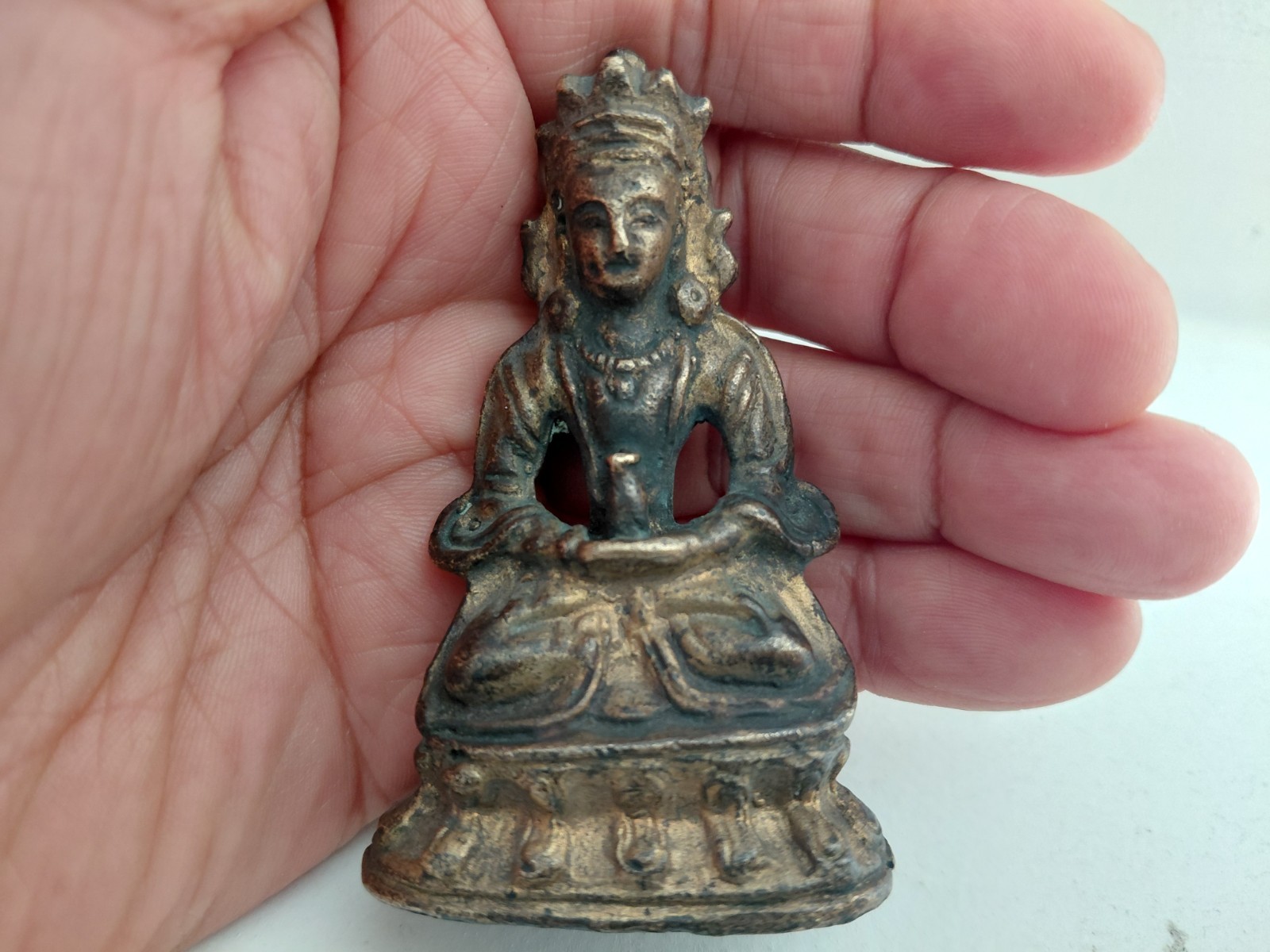 ⭕️ Rare 19th Century SINO TIBETAN Bronze, Gilted Avalokiteśvara, Guanyin ⭕️ Rare 19th Century SINO TIBETAN Bronze, Gilted Avalokiteśvara, Guanyin