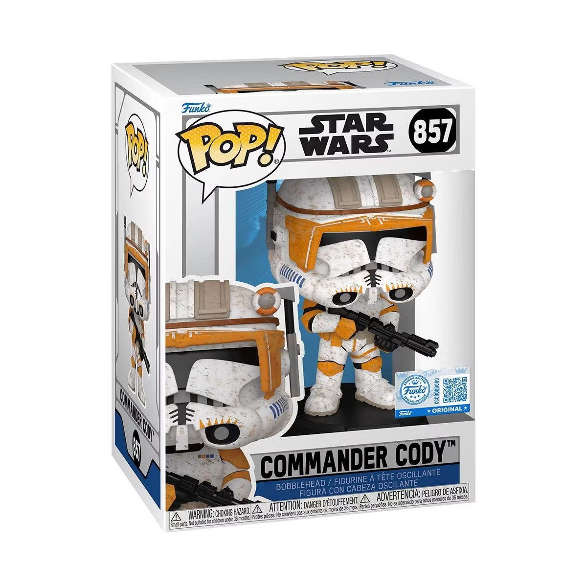 Funko POP Star Wars - Commander Cody Bobblehead #857 Funko POP Star Wars - Commander Cody Bobblehead #857
