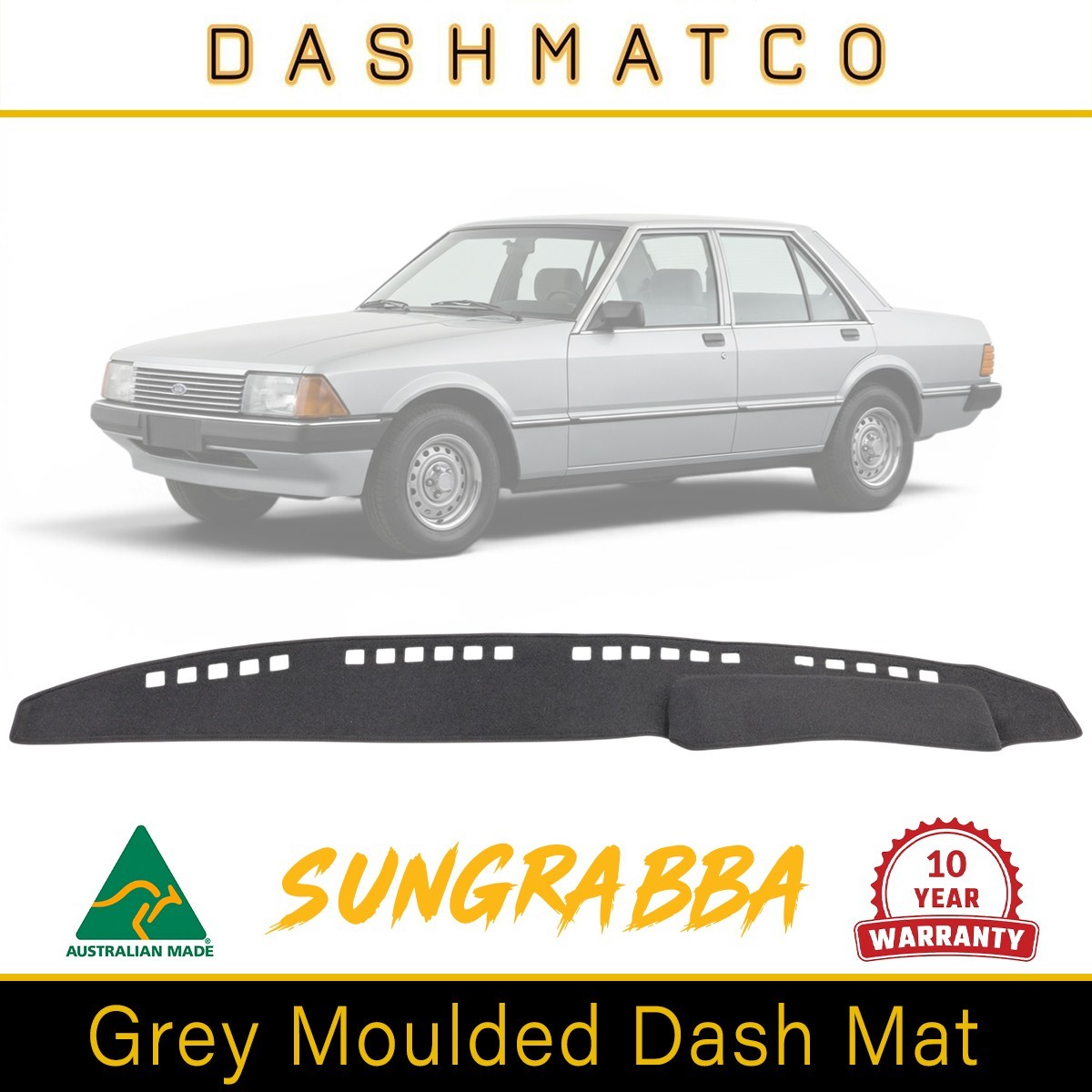 Sungrabba Grey Dashmat Fits Ford Falcon XD, XE 1979 - 1982