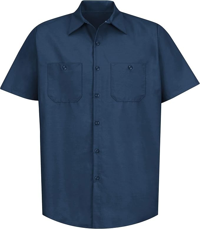 Red Kap SP24 Men's Short Sleeve Industrial Work Shirt Red Kap SP24 Men's Short Sleeve Industrial Work Shirt