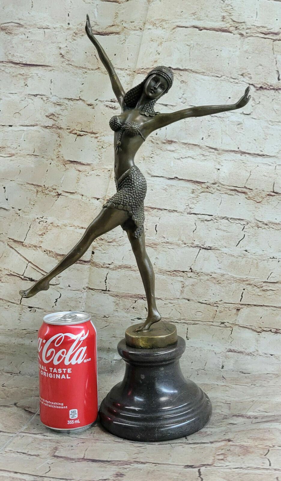 ART DECO, CHIPARUS EGYPTIAN DANCER BRONZE SIGNED STATUE FIGURE HOT CAST ART