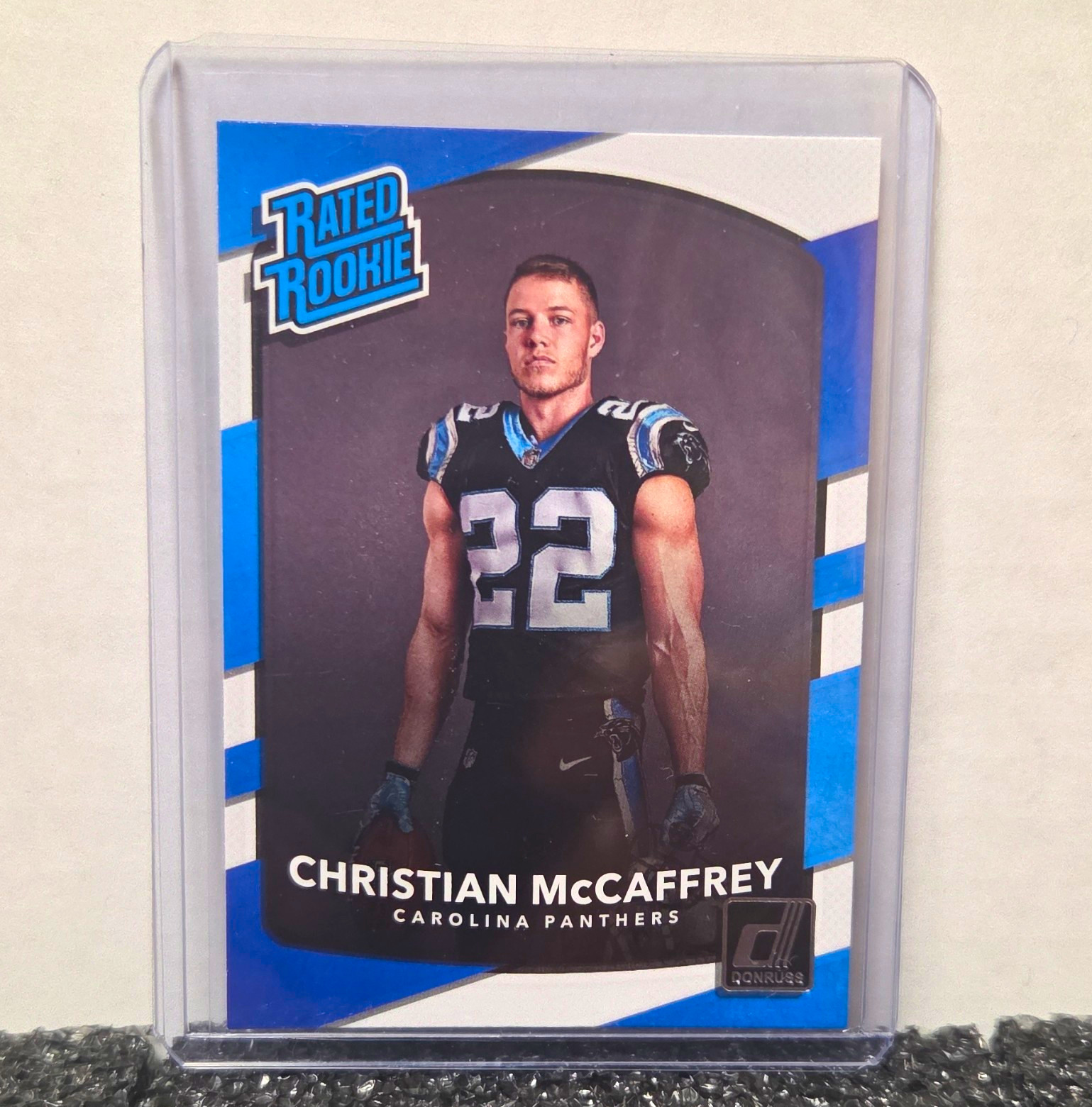 2017 Panini Donruss Christian McCaffrey RC Rated Rookie #318 Base Panthers