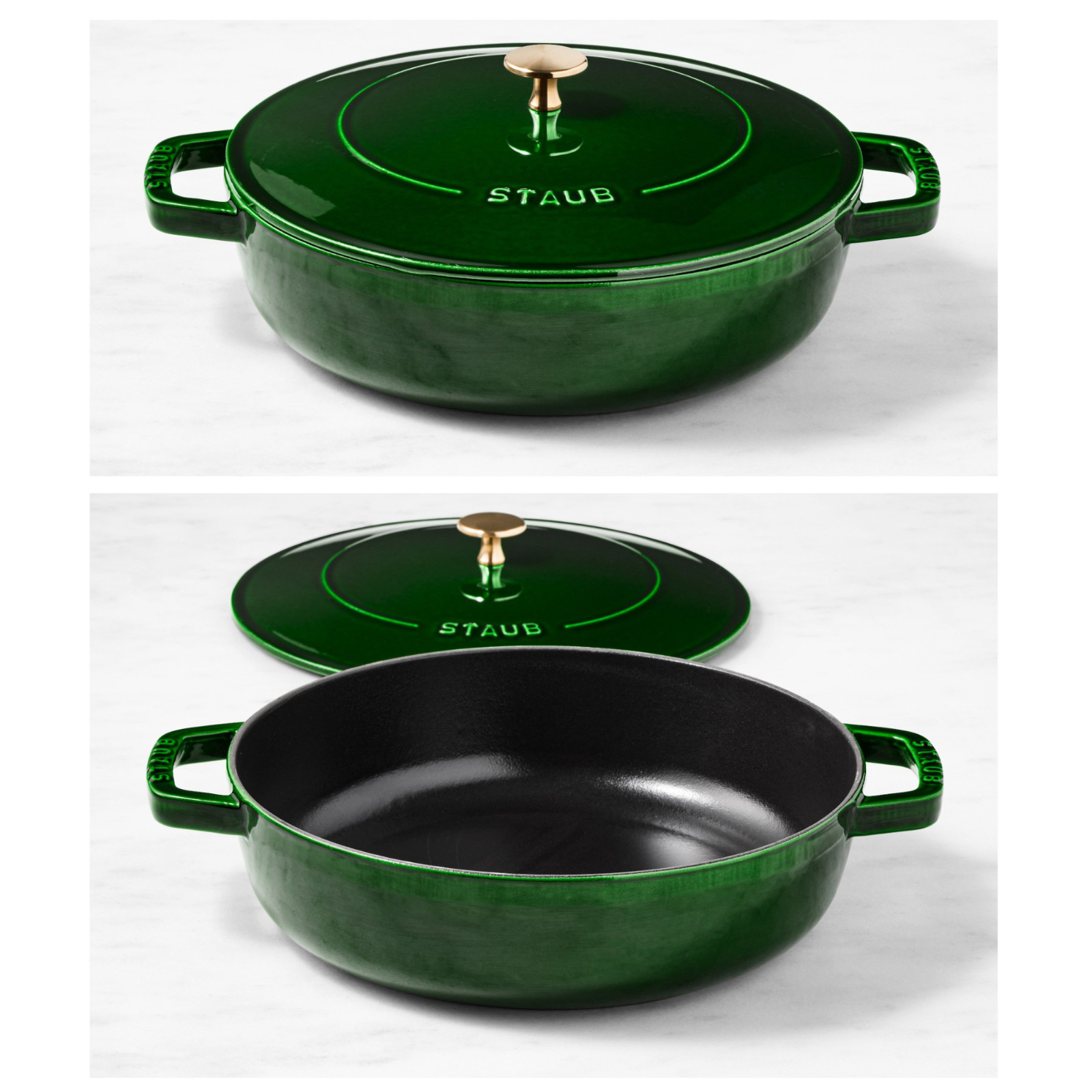 Staub x Smitten Kitchen 4 Qt Cast Iron Braiser w/ Lid Made in France Colors