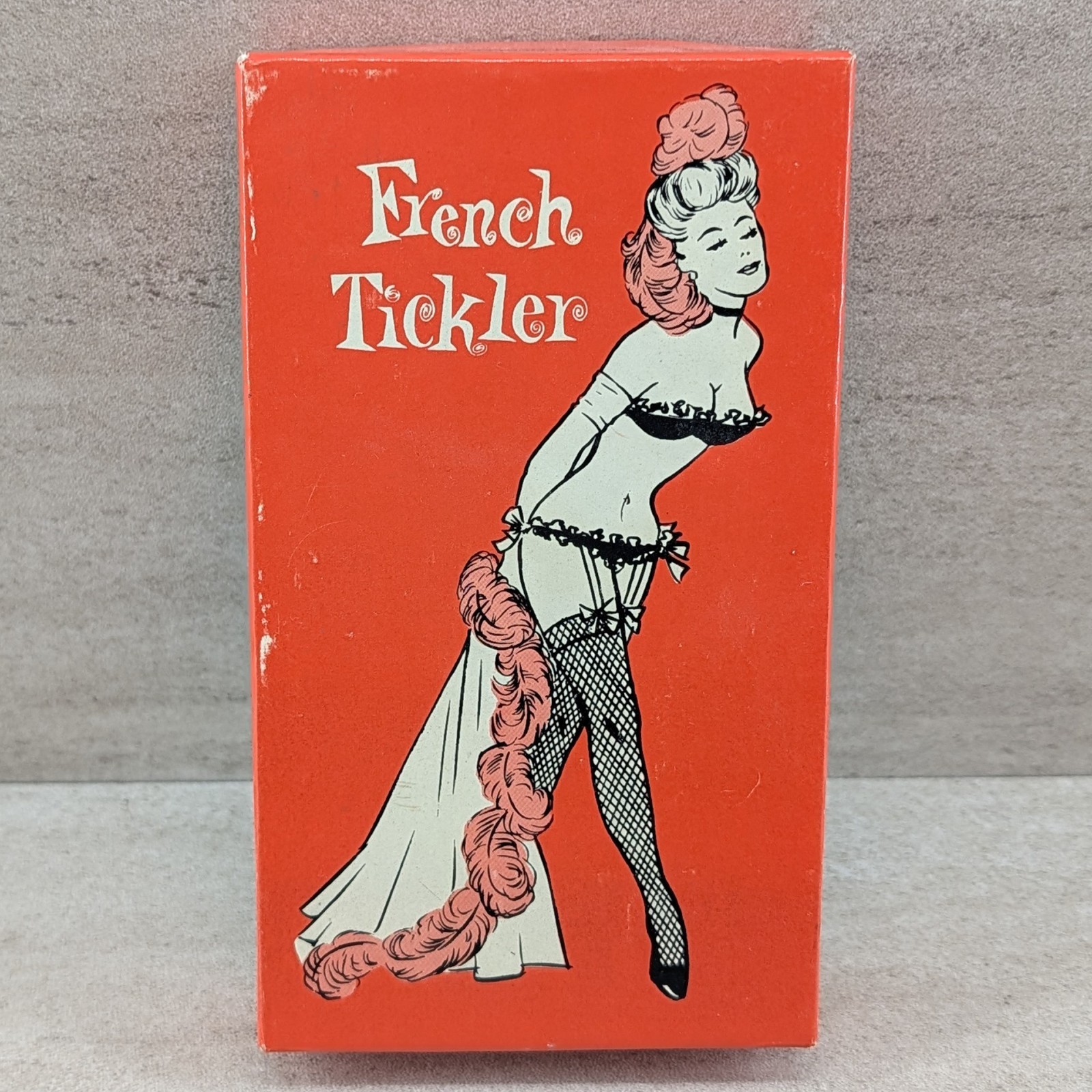 Vintage Golden\'s French Tickler Novelty Middle Finger Rubber Joke Gag Gift Box