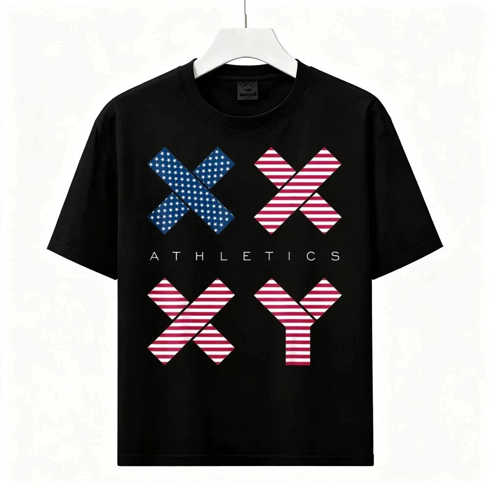 Unisex Trendy Patriotic XX XY Athletic Print Tee | Workout & Casual Hang T-Shirt Unisex Trendy Patriotic XX XY Athletic Print Tee | Workout & Casual Hang T-Shirt