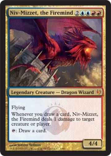 1x Niv-Mizzet, the Firemind - Foil Light Play, English Duel Decks: Izzet vs Golg