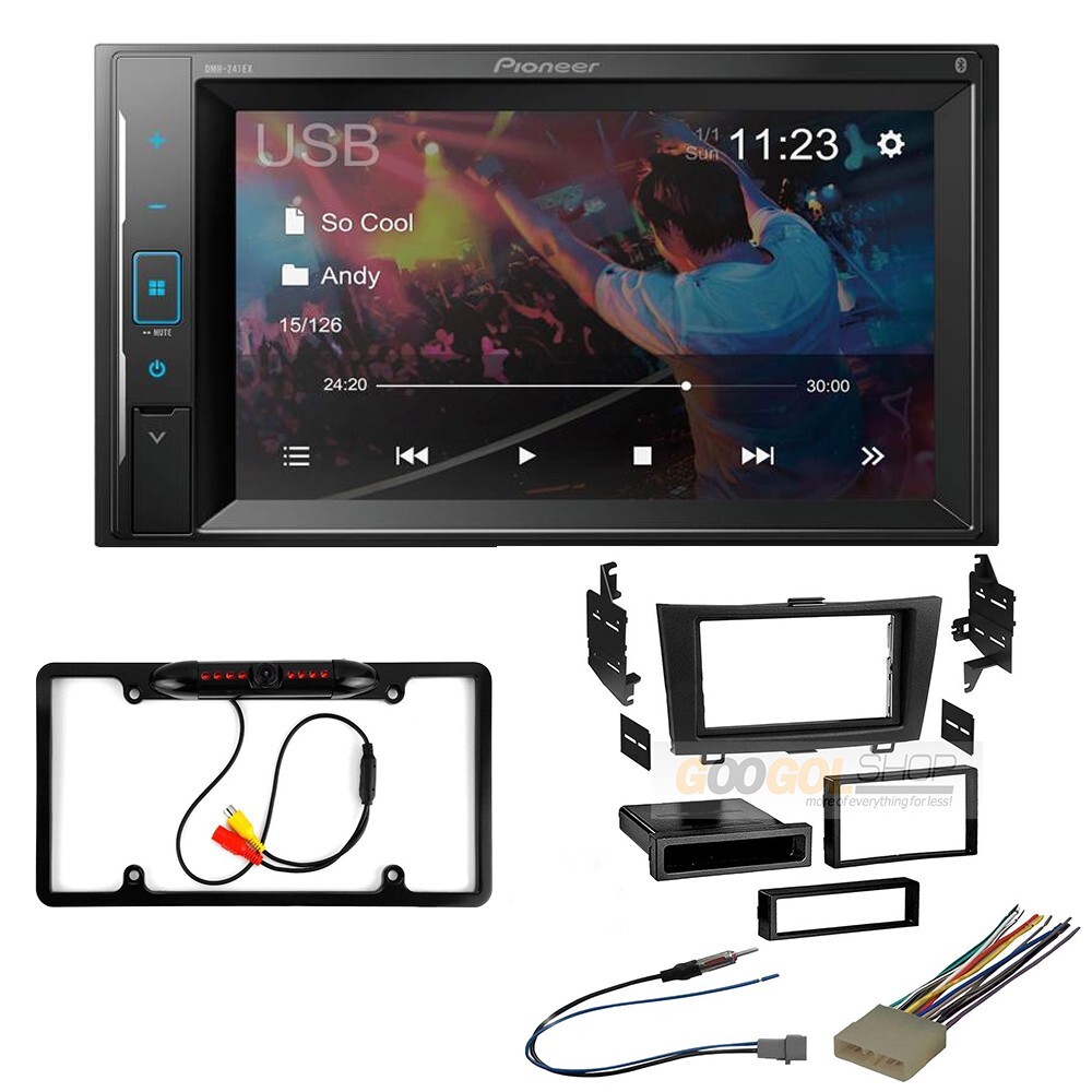 Pioneer DMH-241EX Bluetooth Car Stereo Camera Package for 2007-2011 Honda CRV