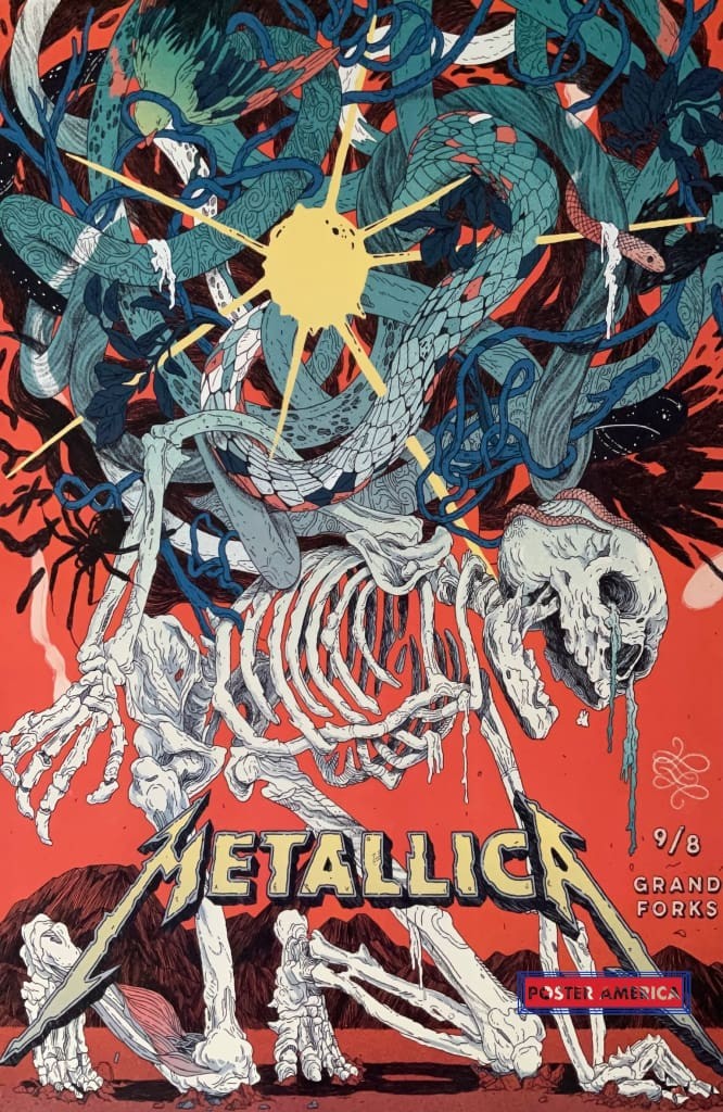 Metallica Grand Forks Concert Reproduction Poster 24 x 36 Metallica Grand Forks Concert Reproduction Poster 24 x 36