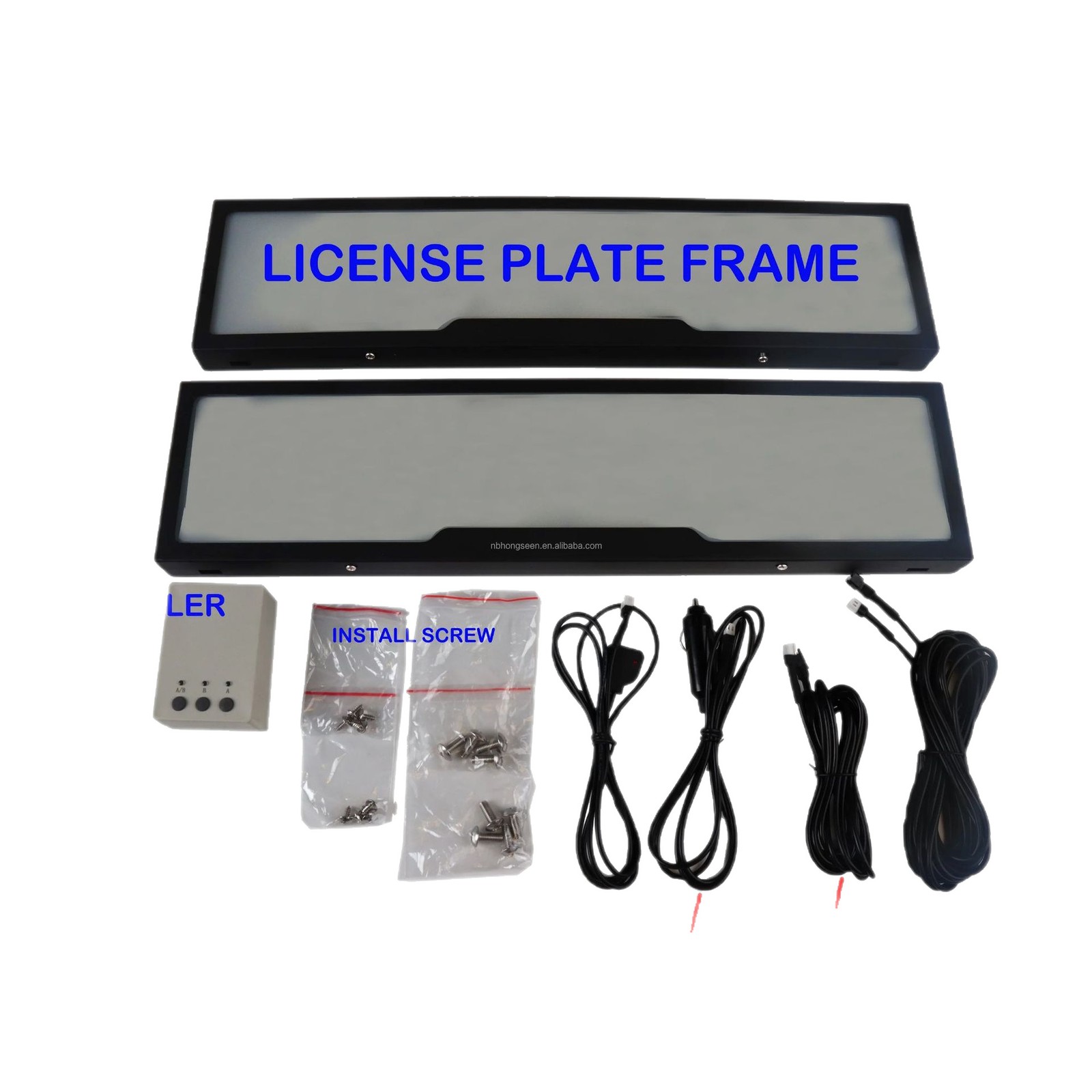 1PC Standard License Plate Frame Tag Holder for Universal European 520mm × 109mm