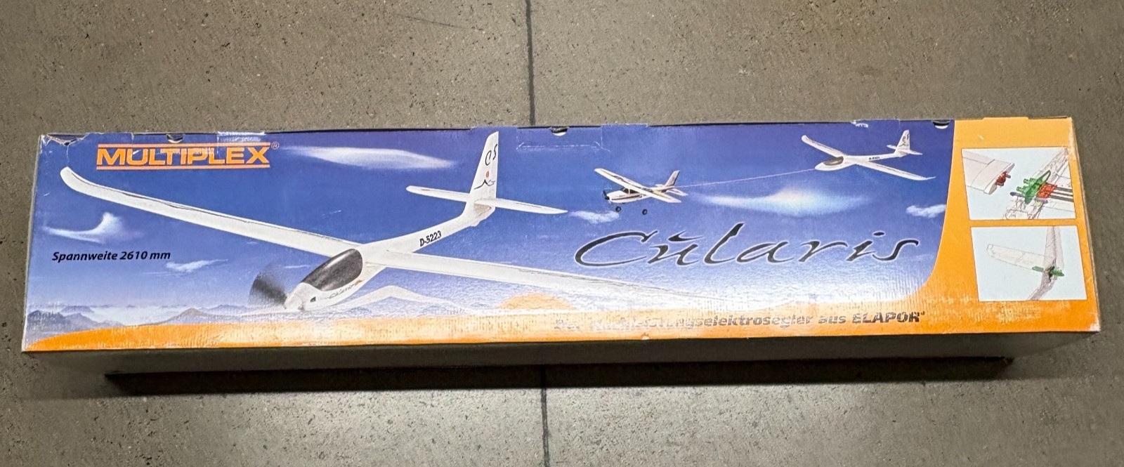 Multiplex Cularis 2610mm Elapor RC Electric Glider Airplane Kit Complete OpenBox