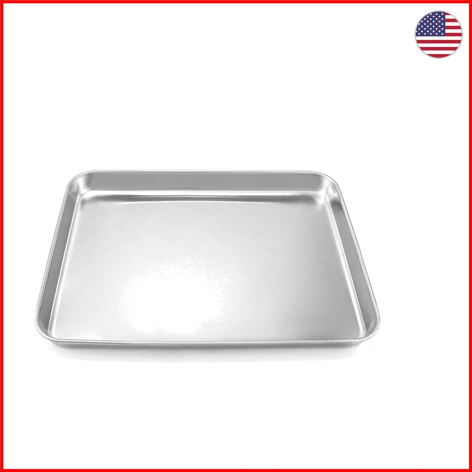 304 Stainless Steel Utility Tray - 12.2 x 9.4 Inch - Perfect for Beauty Tools