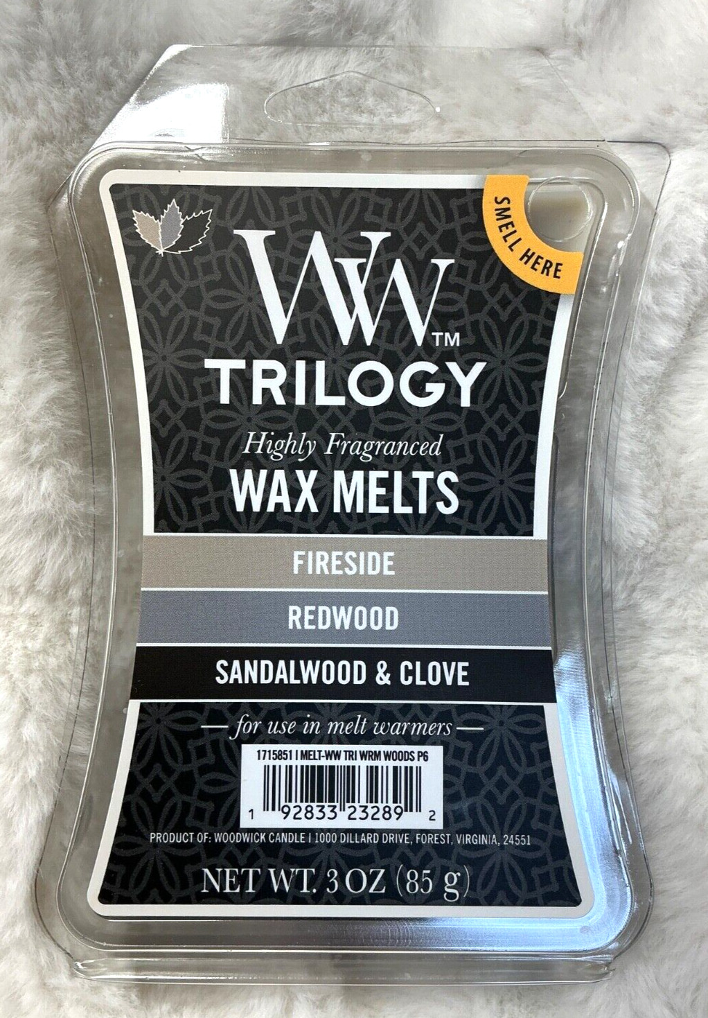 WoodWick Warm Woods Trilogy Highly Fragranced Wax Melts 6 Melts 3 oz 85 g WoodWick Warm Woods Trilogy Highly Fragranced Wax Melts 6 Melts 3 oz 85 g