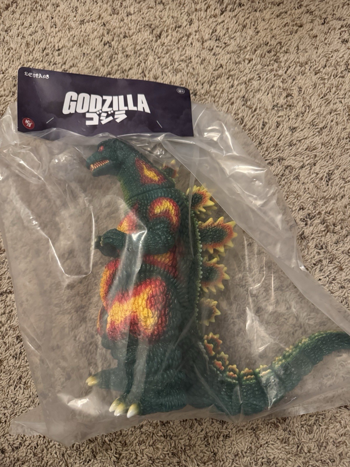 M78 Toy Nicolas Lestang Burning Godzilla 1995 Sofubi Figure Limited US SELLER