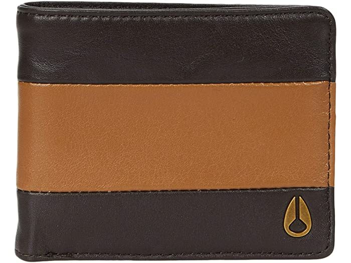 NEW Nixon Escape Men\'s Brown Leather Wallet C2013-2864 MSRP $35