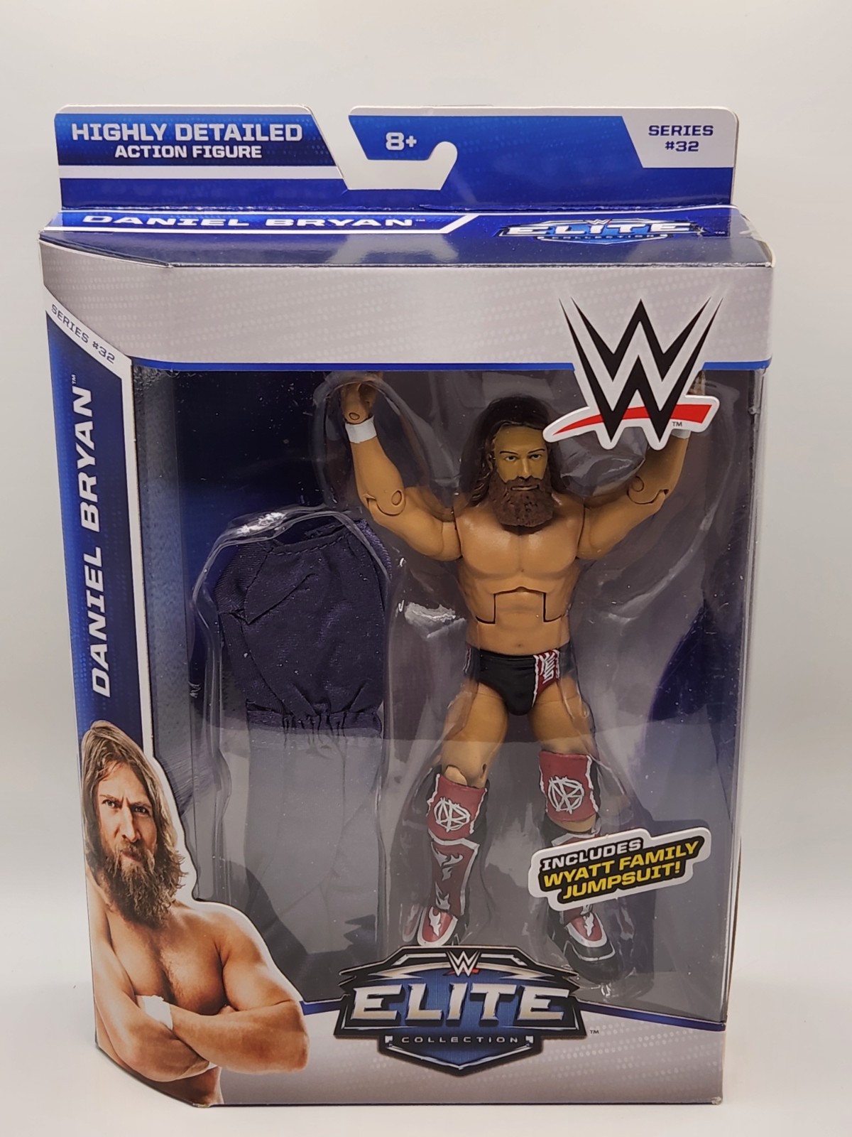 WWE Elite Series 32 Daniel Bryan Mattel  Wyatt Family Jumpsuit 2014 NEW IN BOX 
