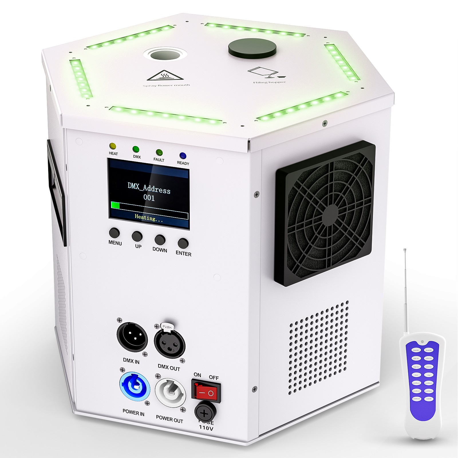 1200W Cold Spark Machine Stage Effect DMX Firework w/Remote Musical Show Wedding
