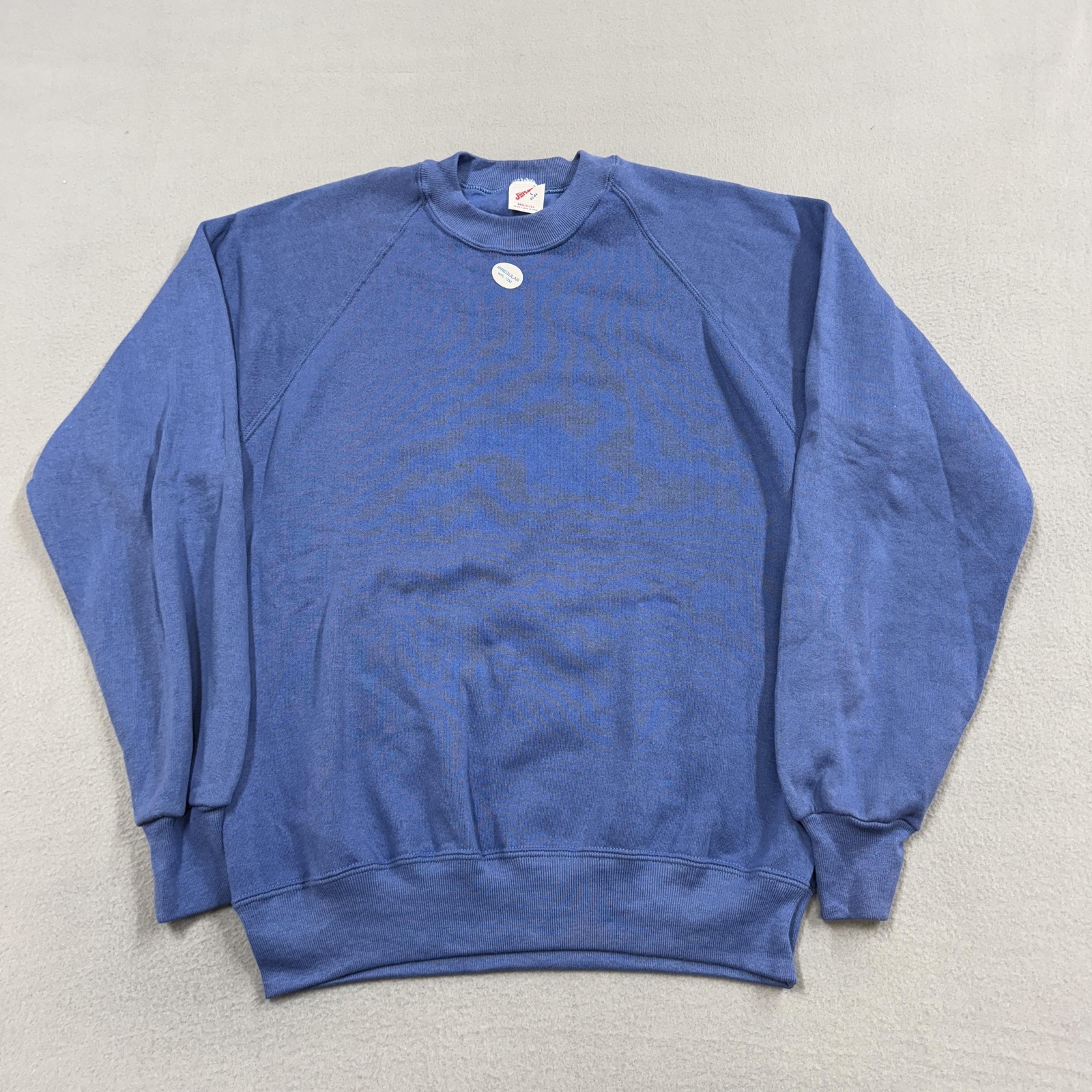 Vintage Jerzees Sweatshirt Mens Large Blue Made USA Raglan Crewneck 90s