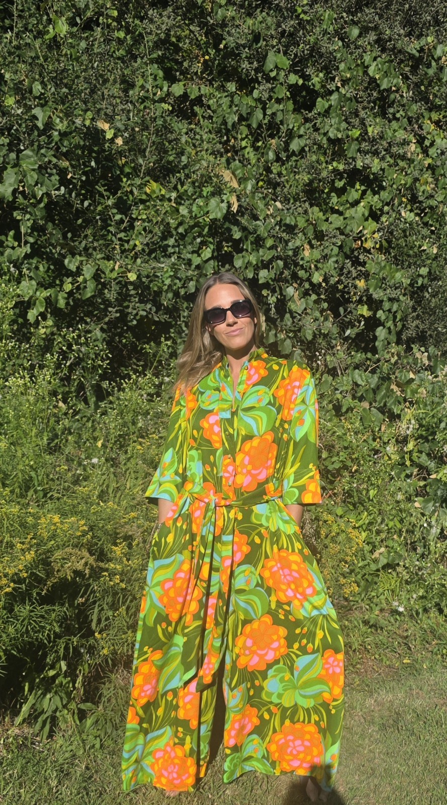 Vintage 60s/70s Penthouse Gallery Palazzo-Style Jumper-Flowing Wide Leg Jumpsuit