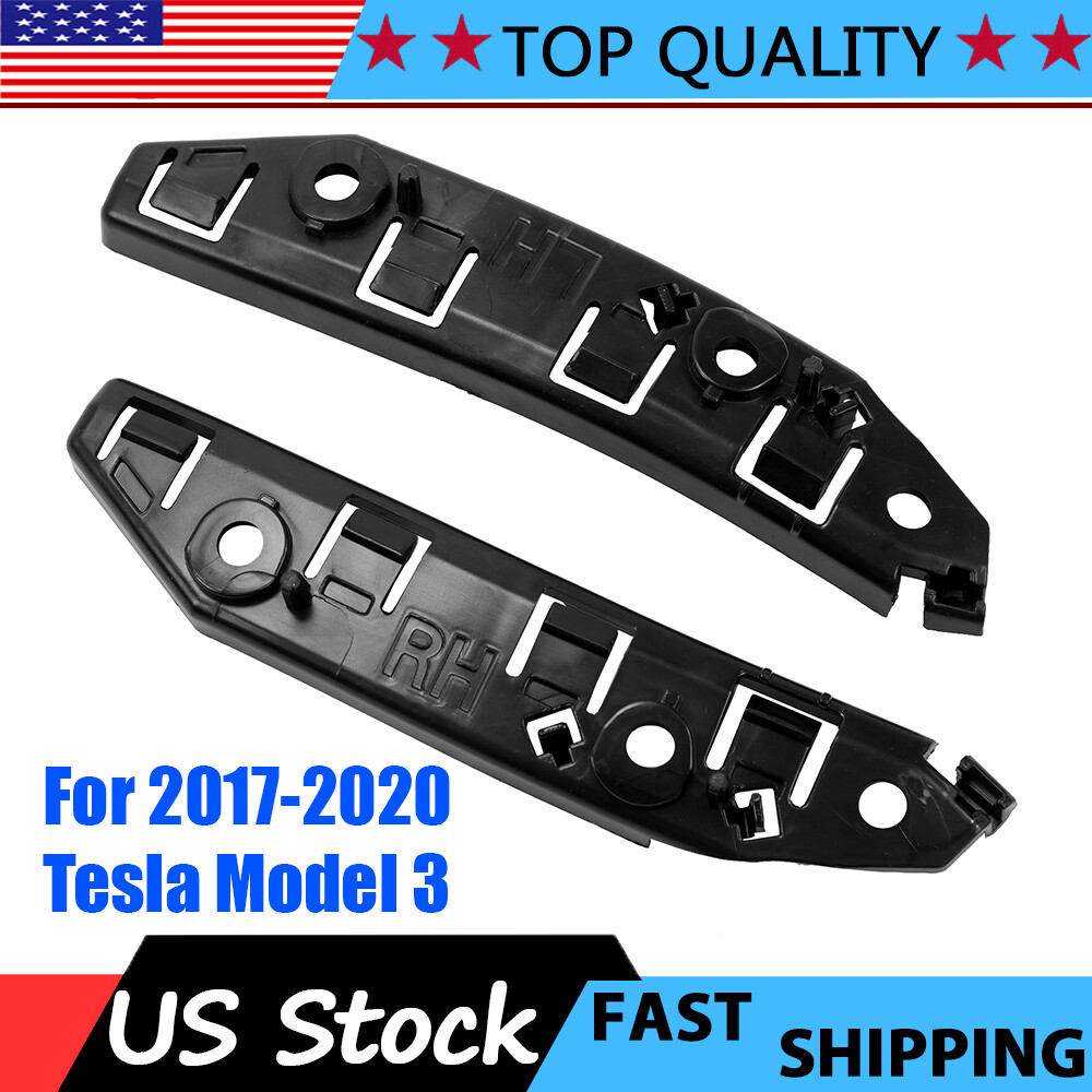 For 2017-2020 Tesla Model 3 Pair Front Left & Right Side Bumper Bracket Fender