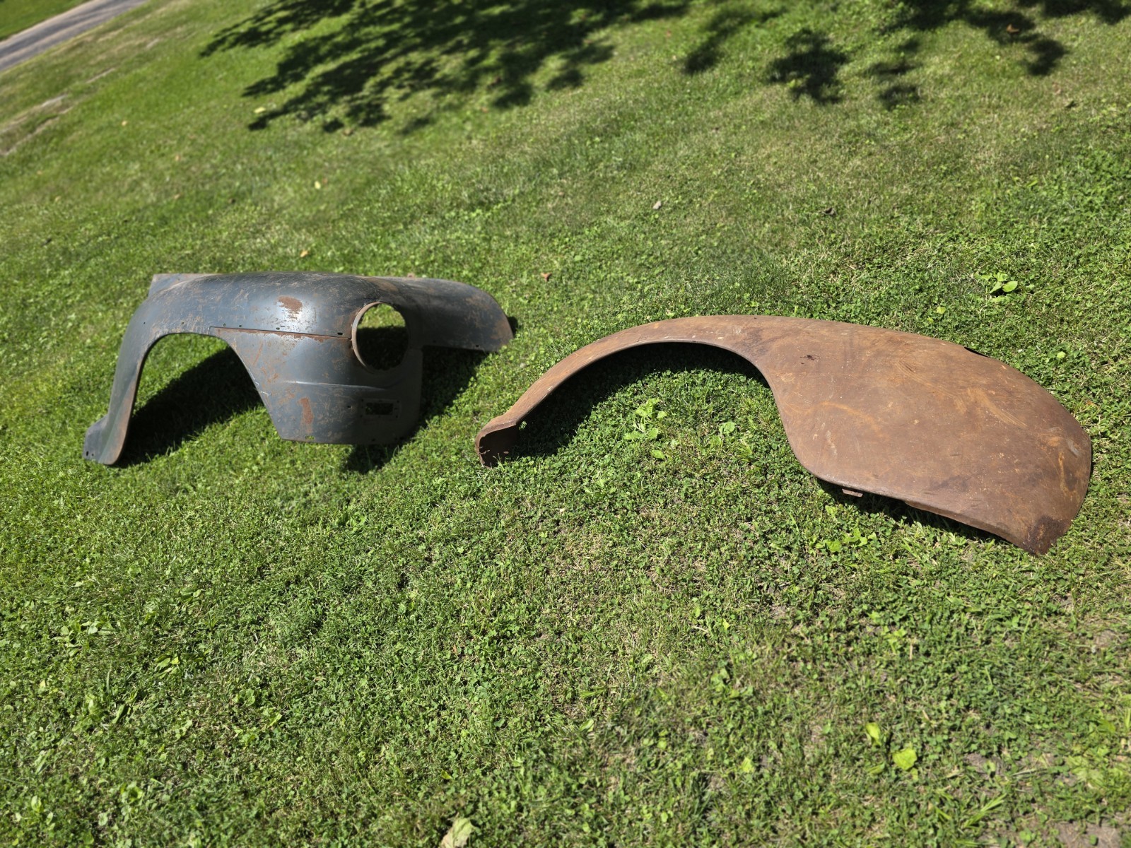 NOS 1946 1947 1948 MOPAR  FENDERS PLYMOUTH P15 Special Deluxe USA RH FRT LH RR