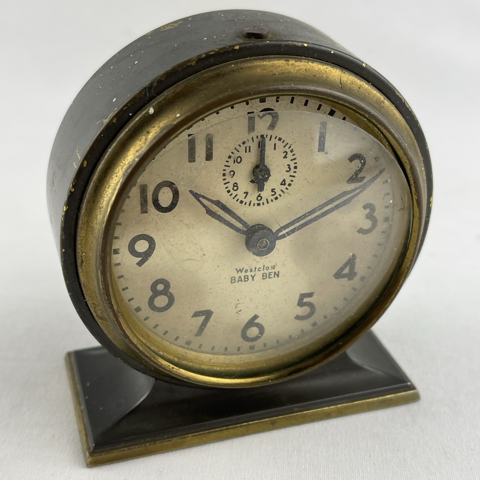 Vintage Westclox Baby Ben Copper Convex Alarm Clock Wind-up A.1 61L USA WORKS
