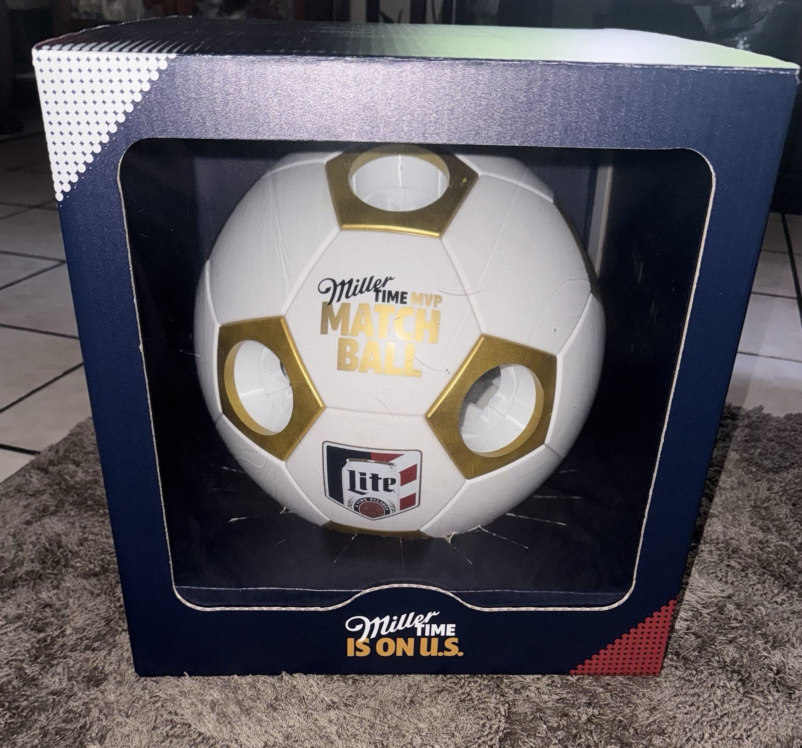 Miller Lite MVP Match Ball Beer Holder Miller Lite MVP Match Ball Beer Holder