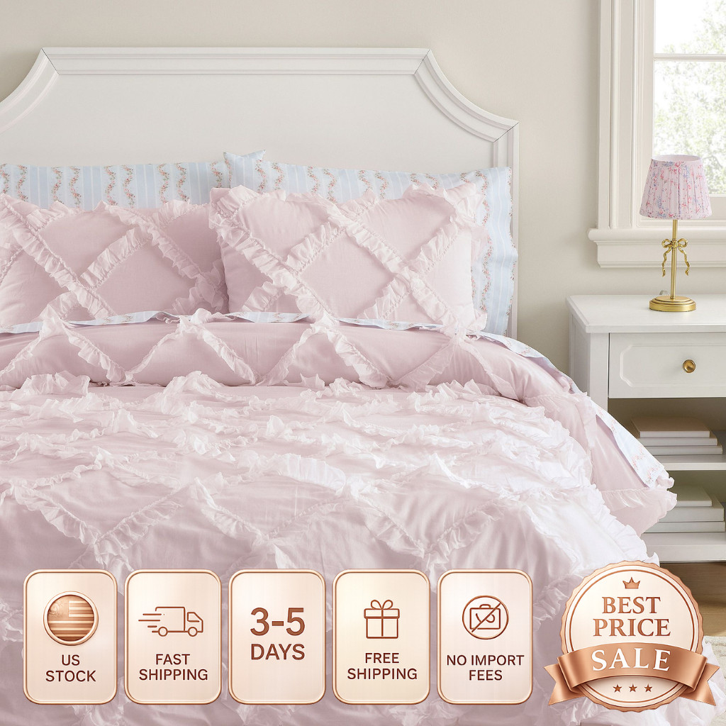 FLASH SALE✅Pottery Barn Teens LoveShackFancy Gala Ruffle Voile Quilt( US STOCK)