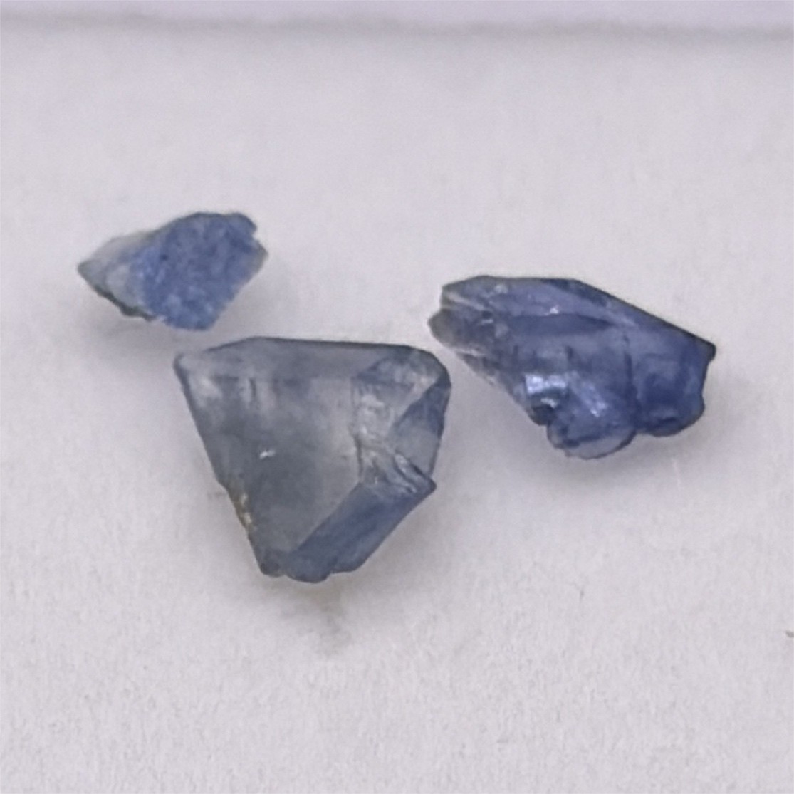 Lot of 3 Rare Rough Benitoite