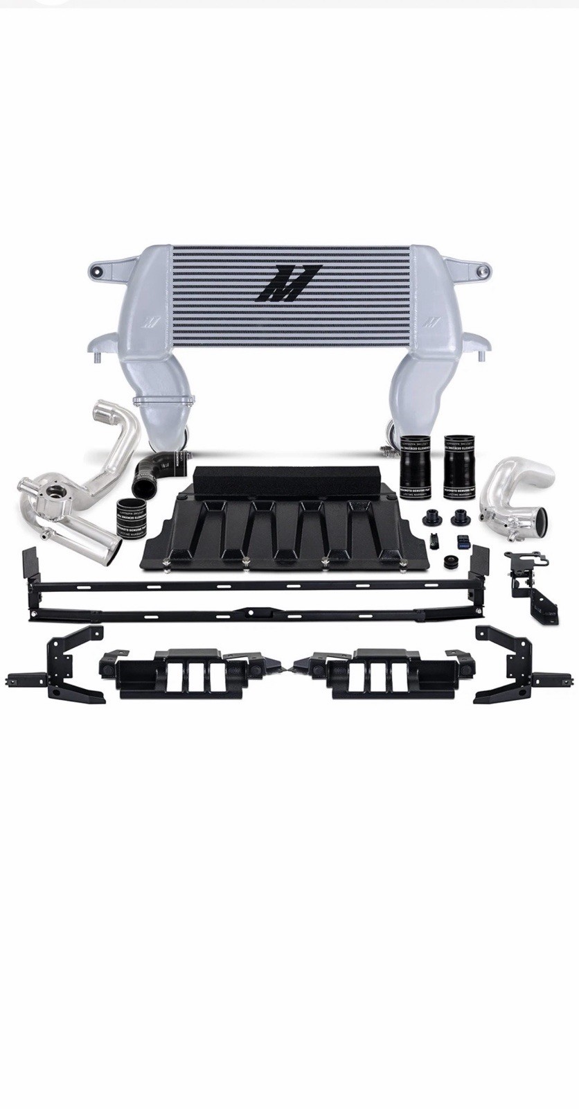 Intercooler Kit, Silver/Black, High-Mount, fits Ford Bronco 2.3L 2021+ Intercooler Kit, Silver/Black, High-Mount, fits Ford Bronco 2.3L 2021+