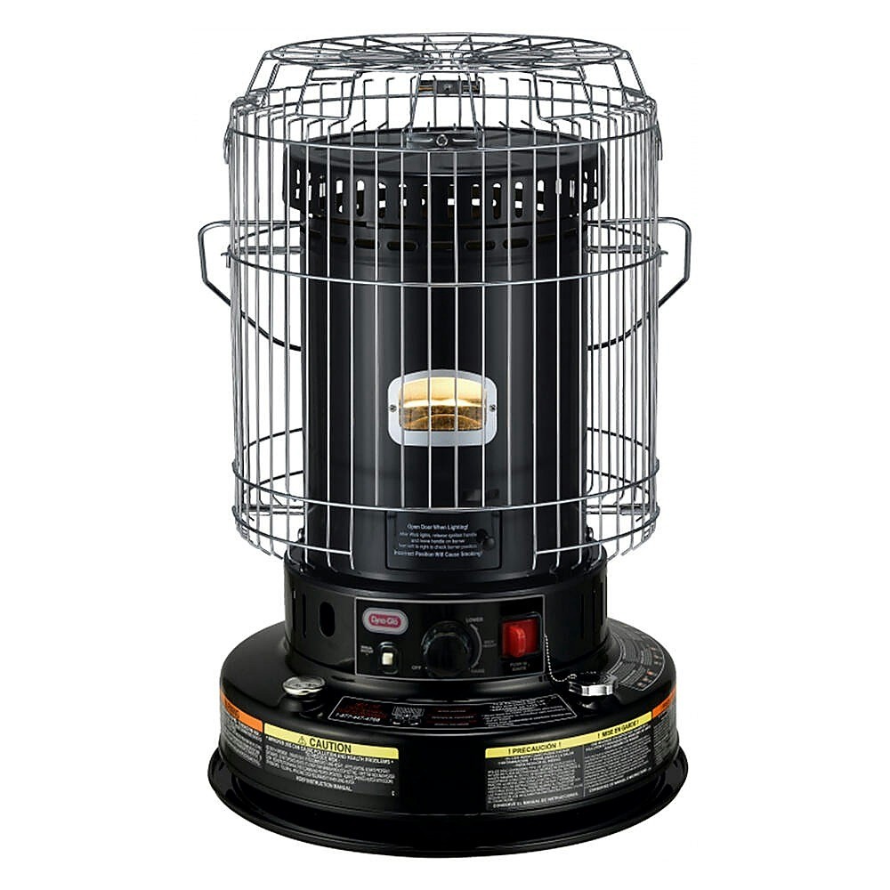 Dyna-Glo 23,800 BTU Portable Indoor Kerosene Convection Heater 1000 Sq Ft Black