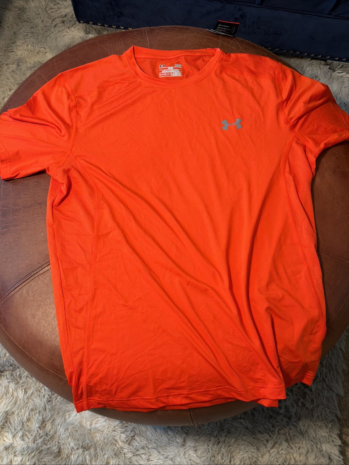 Under Armour Men\'s Heatgear Orange Shirt Under Armour Men\'s Heatgear Orange Shirt