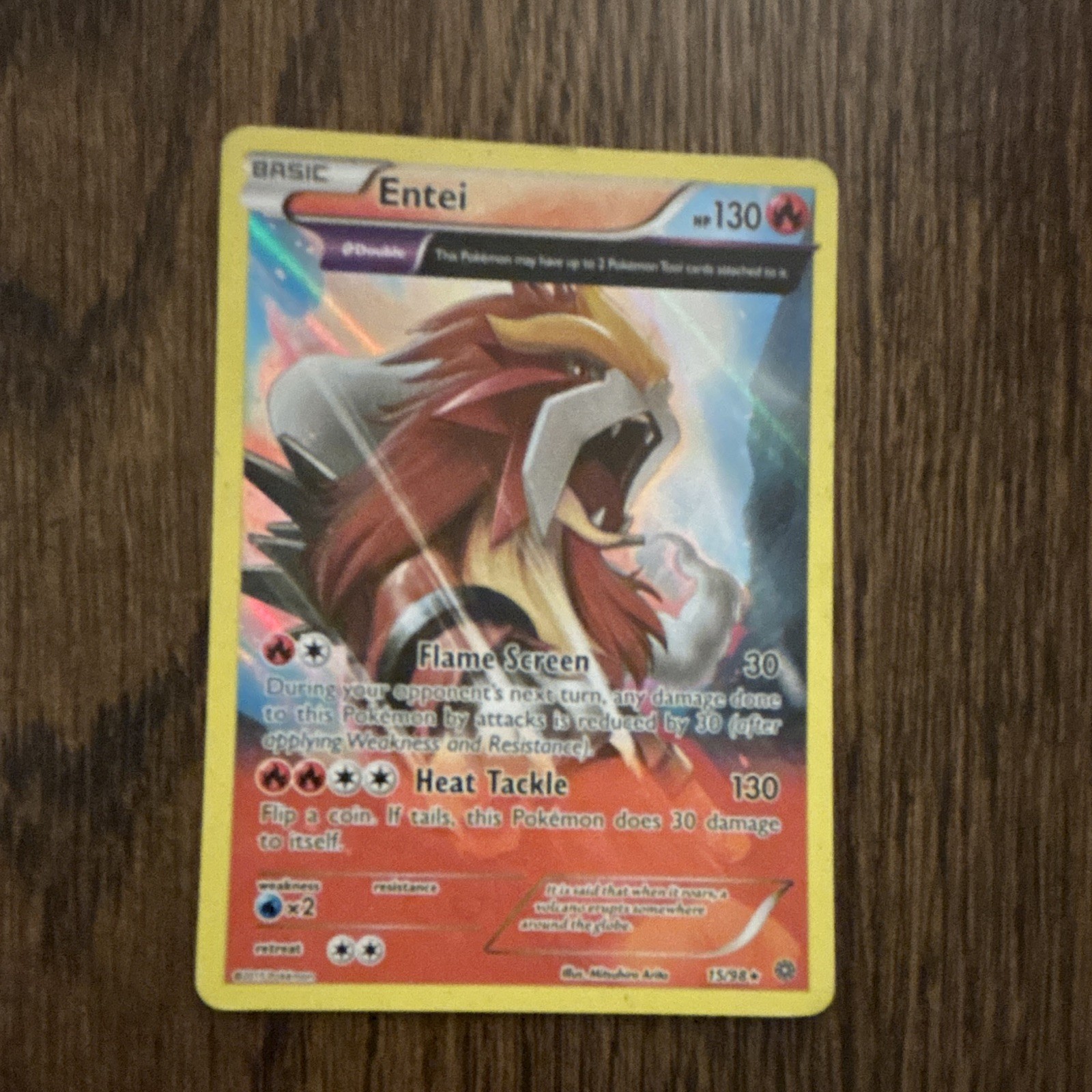 Entei 15/98 XY - Ancient Origins Holo Entei 15/98 XY - Ancient Origins Holo