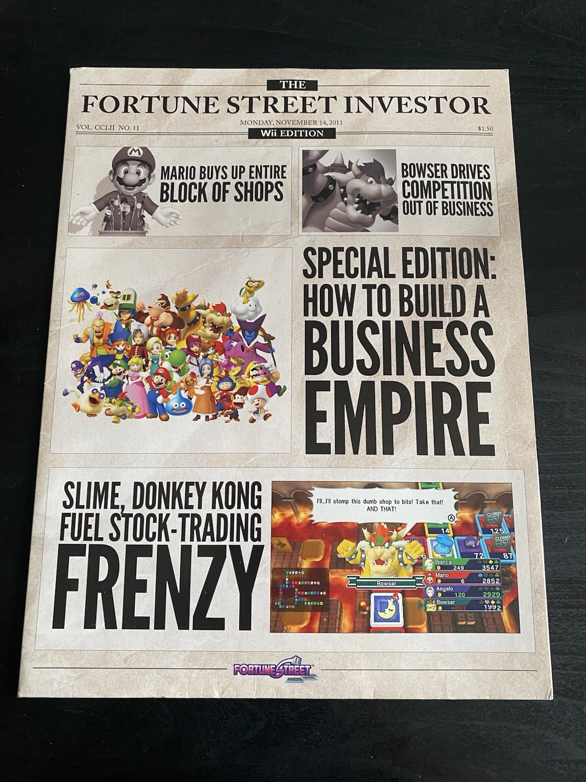 Nintendo The Fortune Street Investor Wii Edition Folder Only Collectible Nintendo The Fortune Street Investor Wii Edition Folder Only Collectible