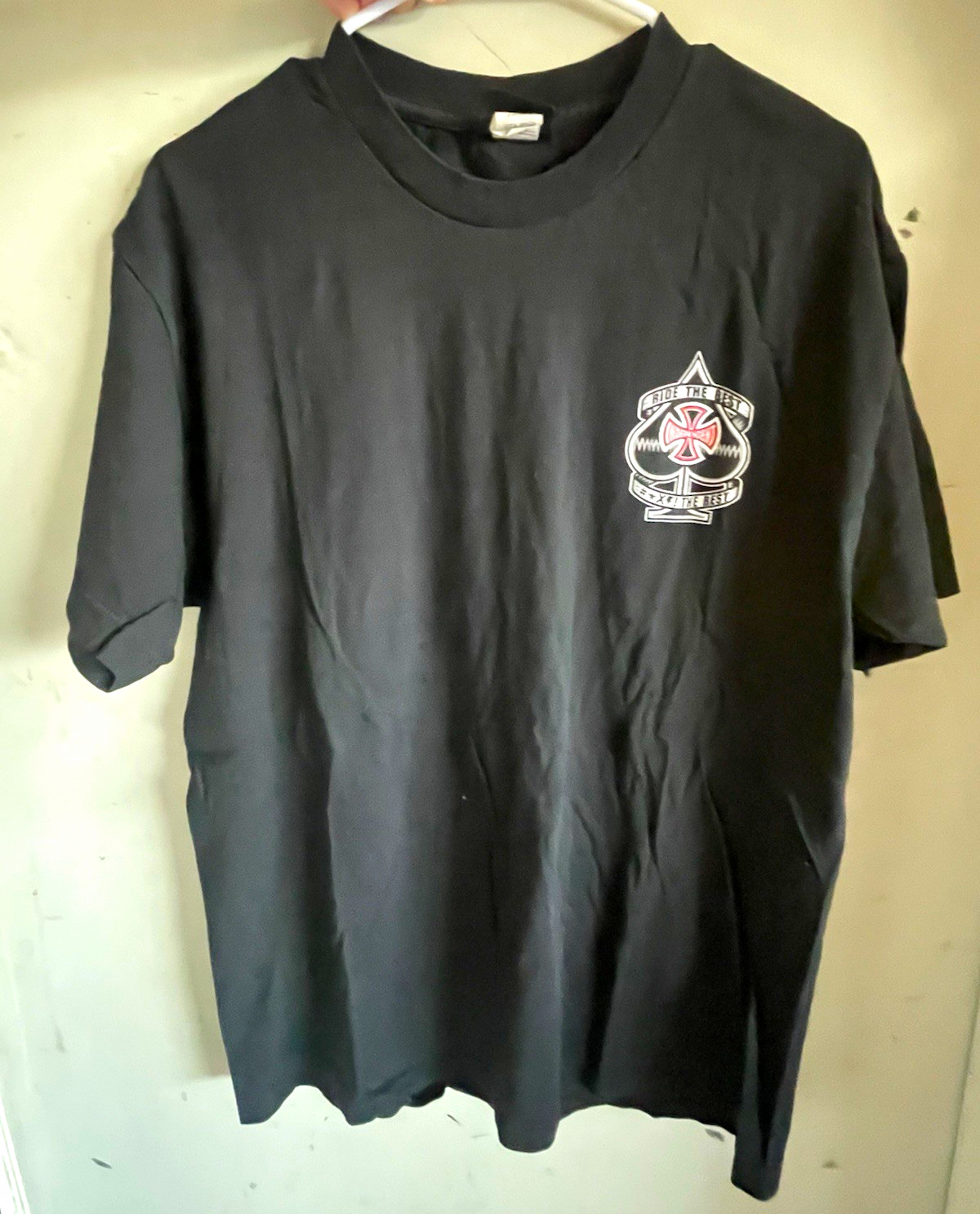 Vintage Y2K Independent Truck Co Skateboarding T-Shirt Men’s L Ride The Best NHS