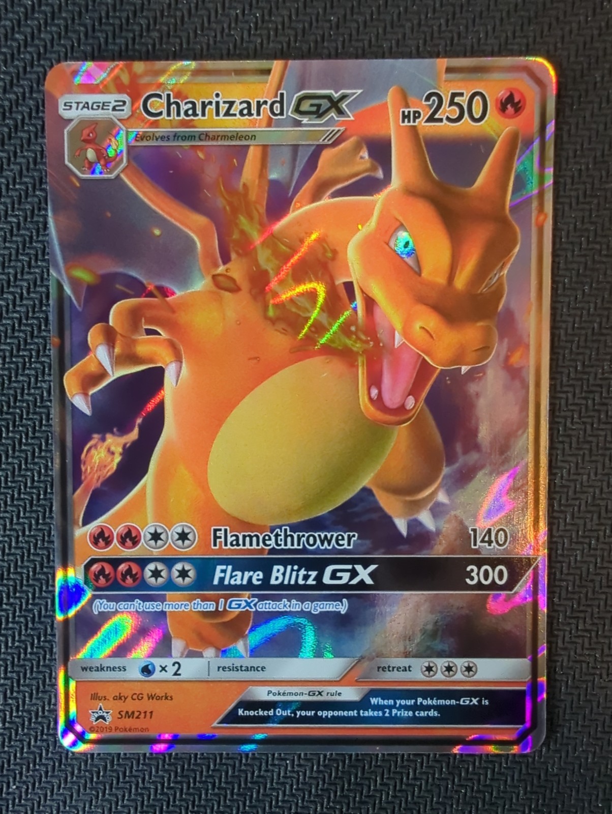 Pokemon Sun And Moon Black Star Promo Charizard GX SM211 Sm Holo Pokemon Sun And Moon Black Star Promo Charizard GX SM211 Sm Holo