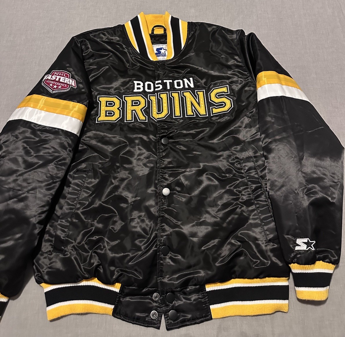 Bruins Starter Jacket Men’s Large Wong ONCE