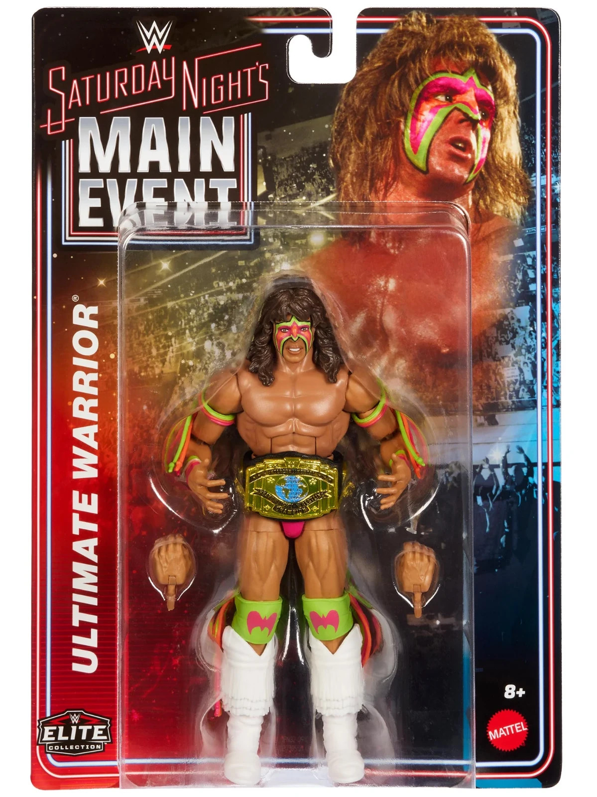 WWE Saturday Nights Main Event ULTIMATE WARRIOR Elite Wrestling Figure